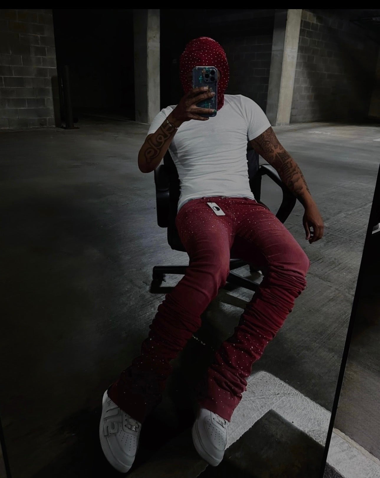 CHANDELIER DENIM (Red)